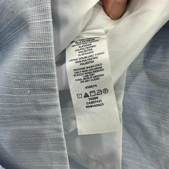 Ann Taylor LOFT Bow Pencil Skirt Womens 10 Blue Office Preppy Coquette NWT - Picture 6 of 7